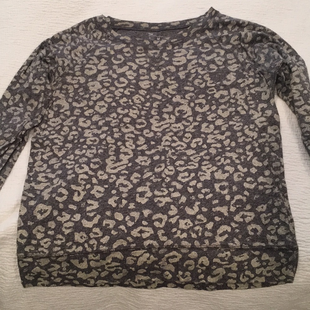 Gap cheetah print sweatshirt